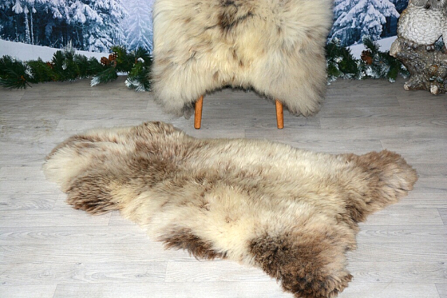 Twinset Lammfell Beige Coloure 2er Set Öko XXL